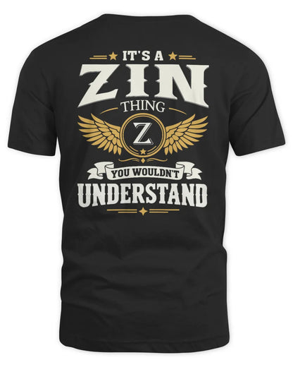 ZIN KT06-M008 It’s a [NAME] Thing – You Wouldn’t Understand | Personalized Vintage T-Shirt - Unisex Standard T-Shirt - Black