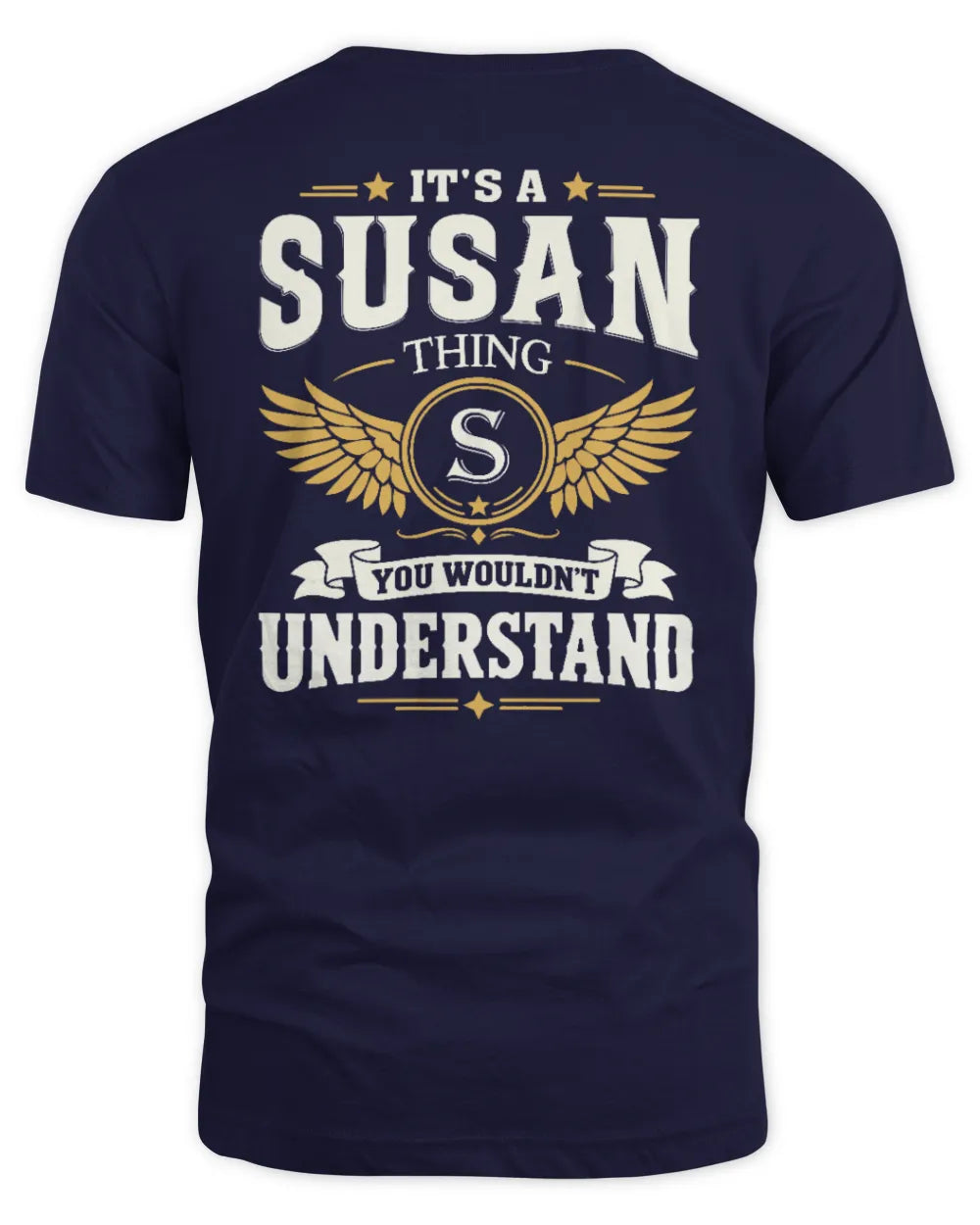 SUSAN KT06-M008 It’s a [NAME] Thing – You Wouldn’t Understand | Personalized Vintage T-Shirt - Unisex Standard T-Shirt - Navy