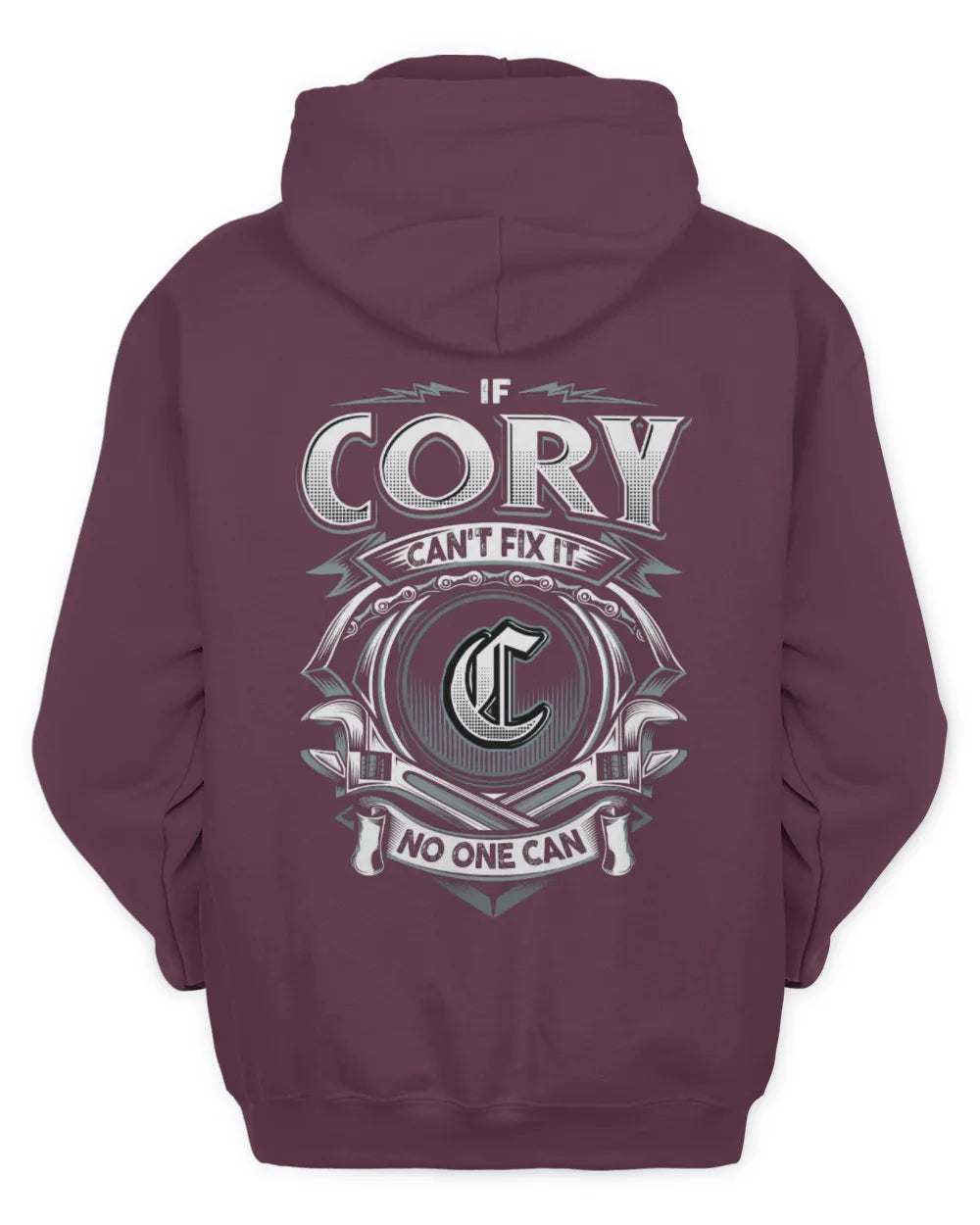 CORY AP81-K4-626 - Personalized Ahmed Quote Apparel “If Ahmed Can't Fix It, No One Can” - Unisex Hoodie - Maroon