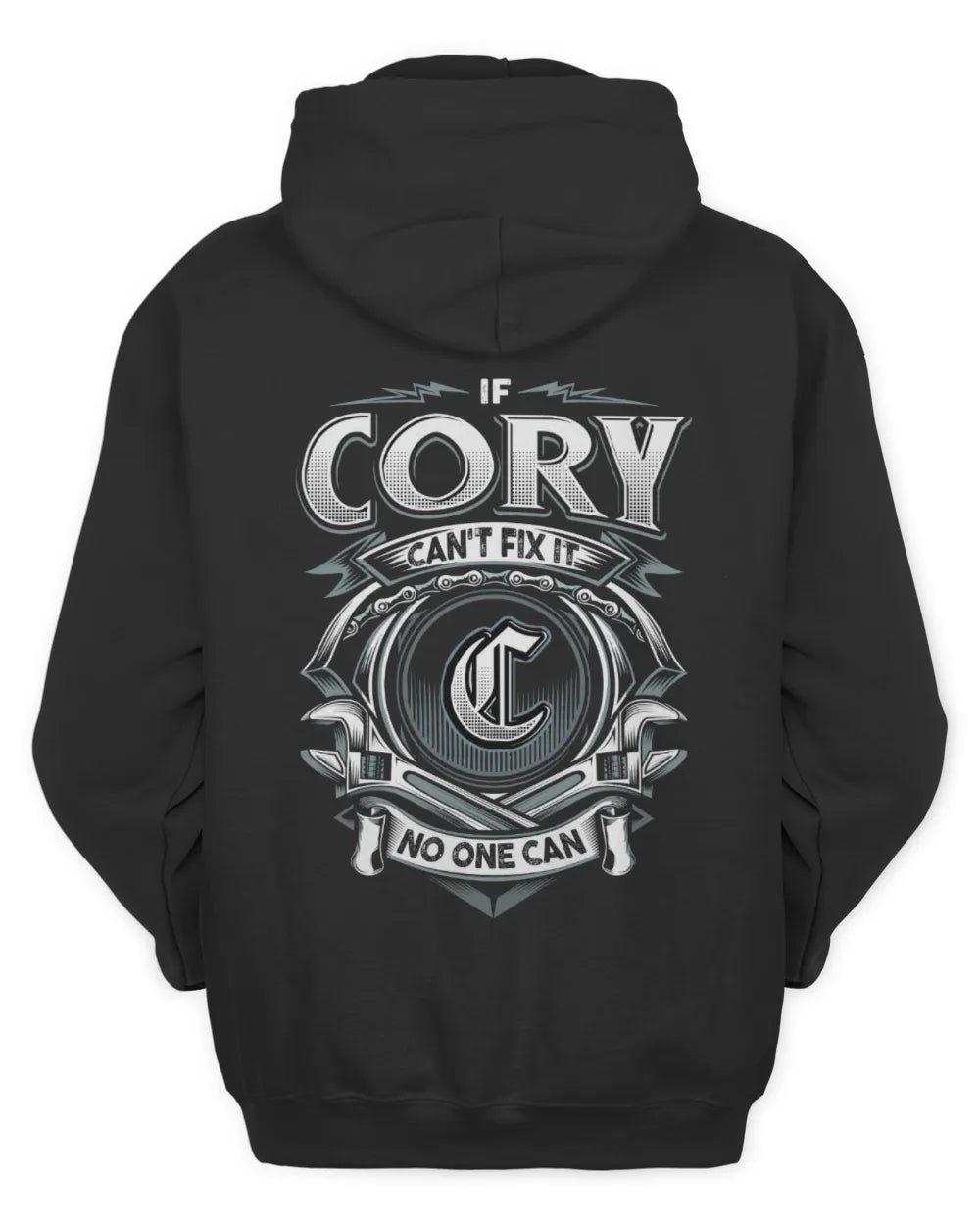 CORY AP81-K4-626 - Personalized Ahmed Quote Apparel “If Ahmed Can't Fix It, No One Can” - Unisex Hoodie - Black