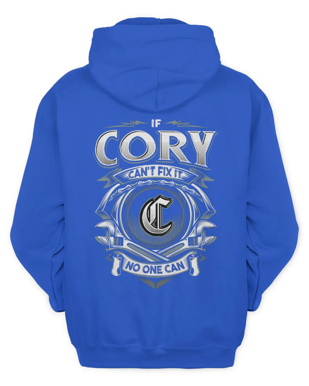 CORY AP81-K4-626 - Personalized Ahmed Quote Apparel “If Ahmed Can't Fix It, No One Can” - Unisex Hoodie - Royal