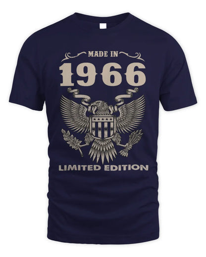 1966 HH89-K2 – Classic Birth Year Limited Edition T-Shirt - Unisex Standard T-Shirt - Navy