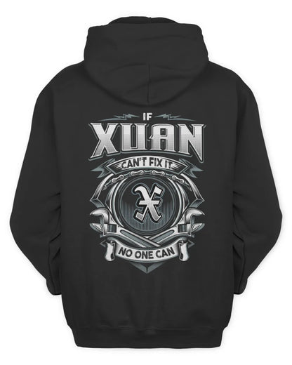 XUAN AP81-K4-626 - Personalized Ahmed Quote Apparel “If Ahmed Can't Fix It, No One Can” - Unisex Hoodie - Black