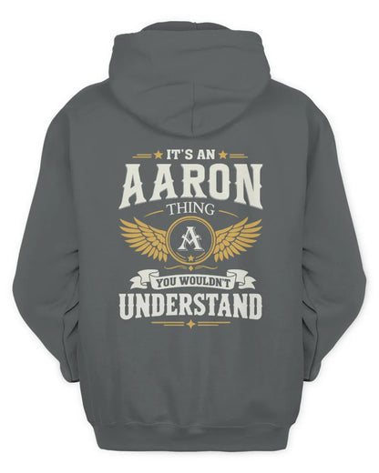 AARON KT06-M008 It’s a [NAME] Thing – You Wouldn’t Understand | Personalized Vintage T-Shirt - Unisex Hoodie - Charcoal