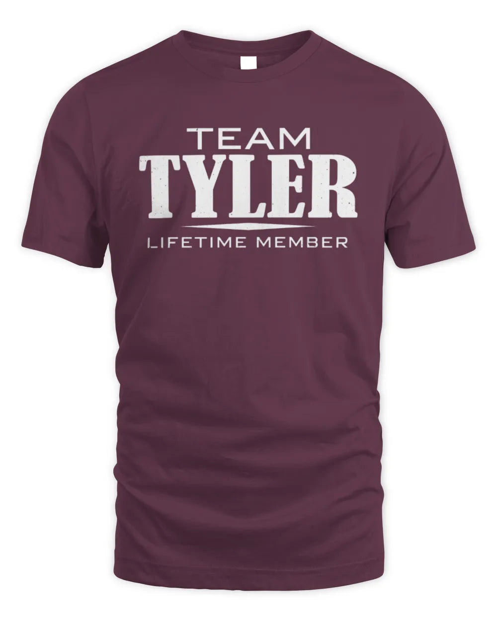 TYLER BL62-K4-128 - Personalized “Team NAME Lifetime Member” - Unisex Standard T-Shirt - Maroon