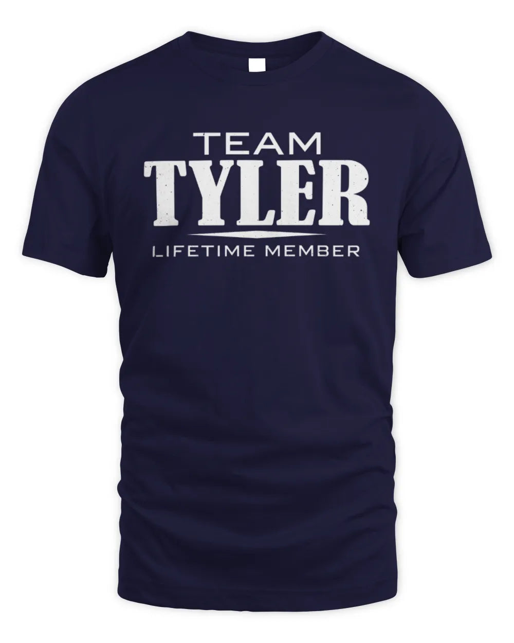 TYLER BL62-K4-128 - Personalized “Team NAME Lifetime Member” - Unisex Standard T-Shirt - Navy