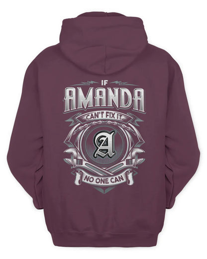 AMANDA AP81-K4-626 - Personalized Ahmed Quote Apparel “If Ahmed Can't Fix It, No One Can” - Unisex Hoodie - Maroon