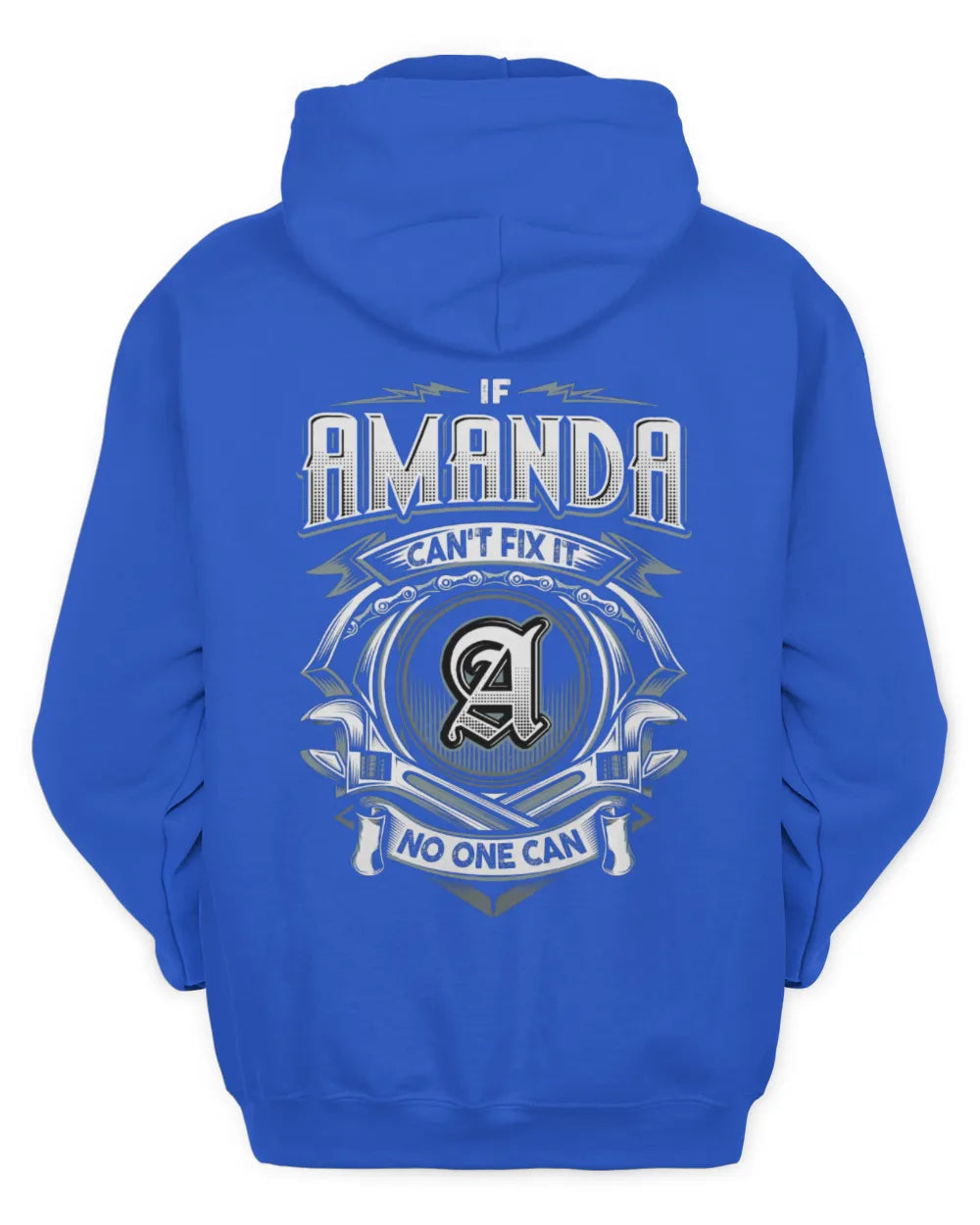 AMANDA AP81-K4-626 - Personalized Ahmed Quote Apparel “If Ahmed Can't Fix It, No One Can” - Unisex Hoodie - Royal