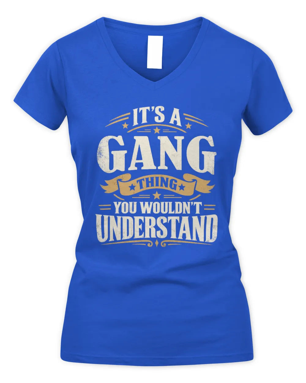 GANG P08 TH51 - Personalized “It’s a/an [NAME] Thing – You Wouldn’t Understand” Shirt - Women's V-Neck T-Shirt - Royal