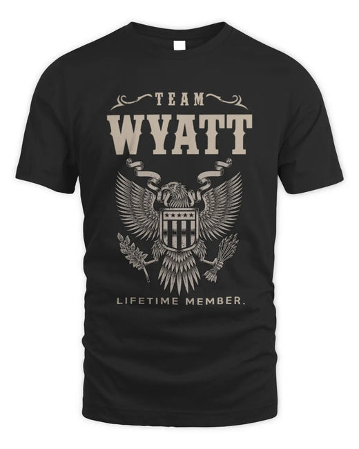 WYATT TP06-K82 – Personalized Classic Style Apparel “Team NAME Lifetime Member”