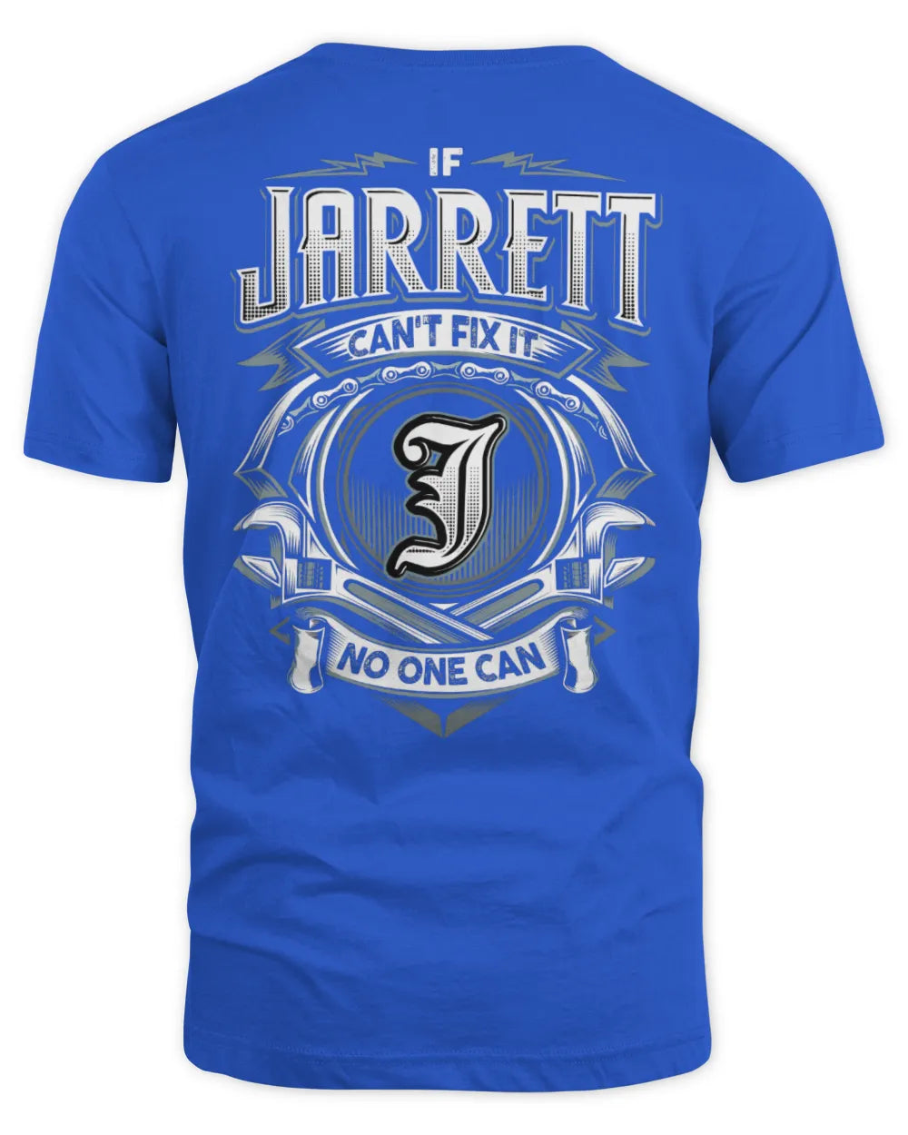 JARRETT AP81-K4-626 - Personalized Ahmed Quote Apparel “If Ahmed Can't Fix It, No One Can” - Unisex Standard T-Shirt - Royal