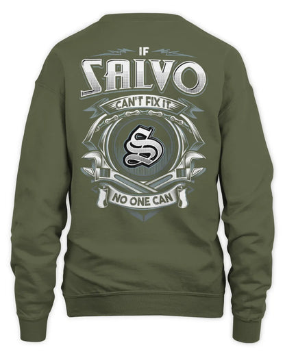 SALVO AP81-K4-626 - Personalized Ahmed Quote Apparel “If Ahmed Can't Fix It, No One Can” - Unisex Sweatshirt - Military Green