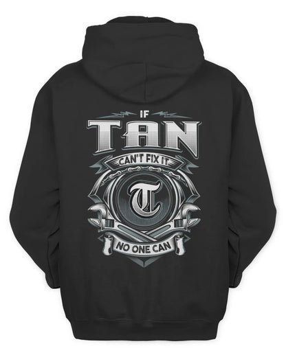 TAN AP81-K4-626 - Personalized Ahmed Quote Apparel “If Ahmed Can't Fix It, No One Can” - Unisex Hoodie - Black