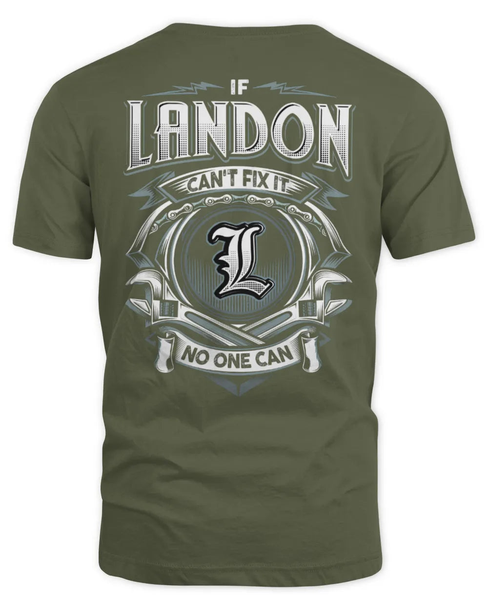 LANDON AP81-K4-626 - Personalized Ahmed Quote Apparel “If Ahmed Can't Fix It, No One Can” - Unisex Standard T-Shirt - Military Green
