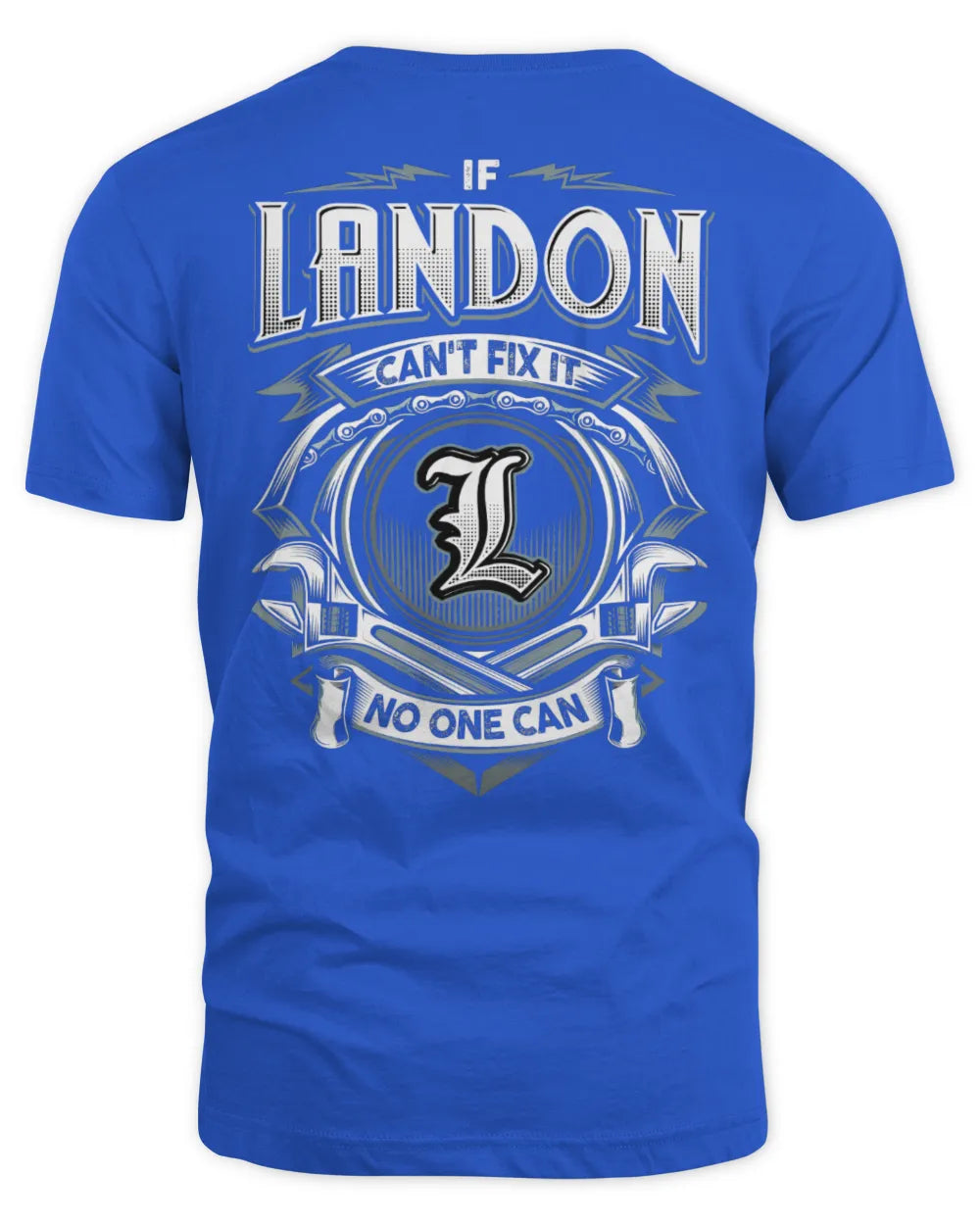 LANDON AP81-K4-626 - Personalized Ahmed Quote Apparel “If Ahmed Can't Fix It, No One Can” - Unisex Standard T-Shirt - Royal
