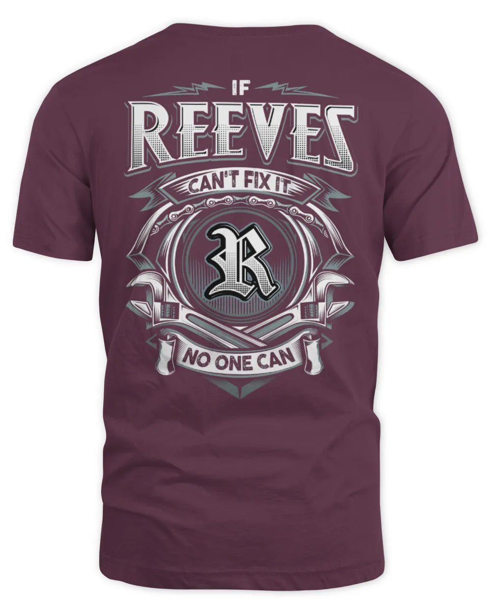 REEVES AP81-K4-626 - Personalized Ahmed Quote Apparel “If Ahmed Can't Fix It, No One Can” - Unisex Standard T-Shirt - Maroon