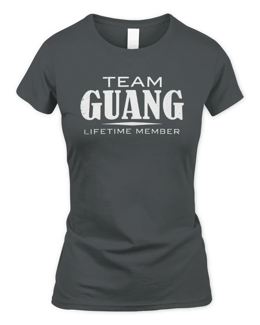 GUANG BL62-K4-128 - Personalized “Team NAME Lifetime Member” - Women's Standard T-Shirt - Charcoal
