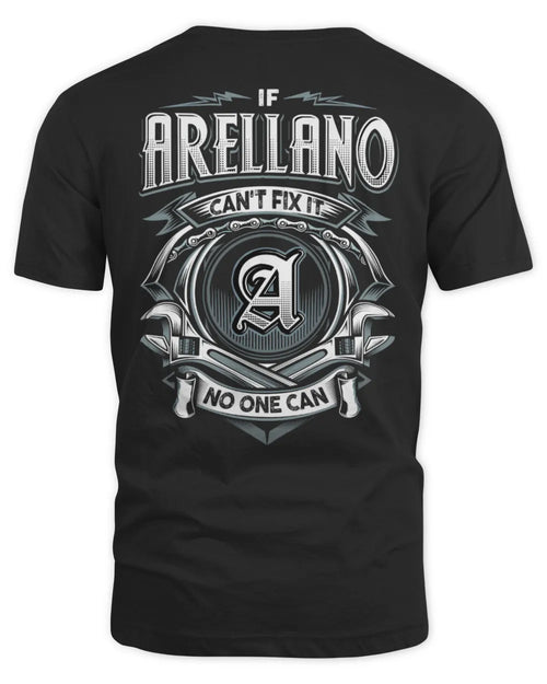 ARELLANO AP81-K4-626 - Personalized Ahmed Quote Apparel “If Ahmed Can't Fix It, No One Can” - Unisex Standard T-Shirt - Black