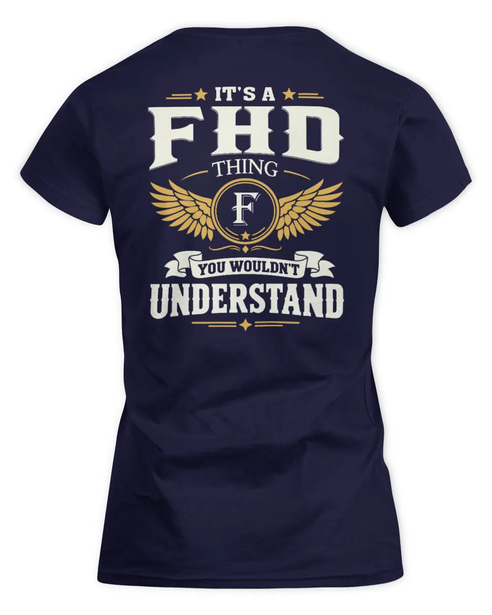 FHD KT06-M008 It’s a [NAME] Thing – You Wouldn’t Understand | Personalized Vintage T-Shirt - Women's Standard T-Shirt - Navy
