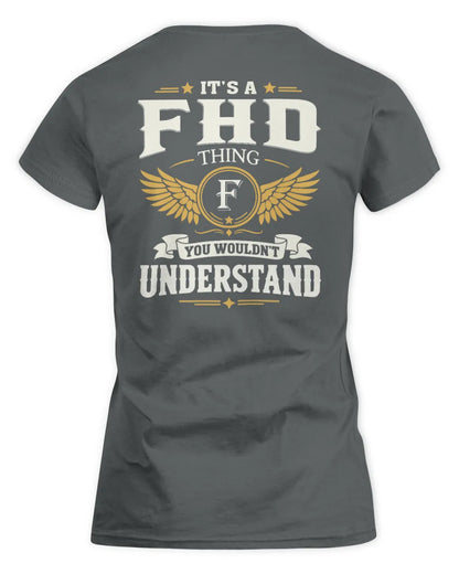 FHD KT06-M008 It’s a [NAME] Thing – You Wouldn’t Understand | Personalized Vintage T-Shirt - Women's Standard T-Shirt - Charcoal