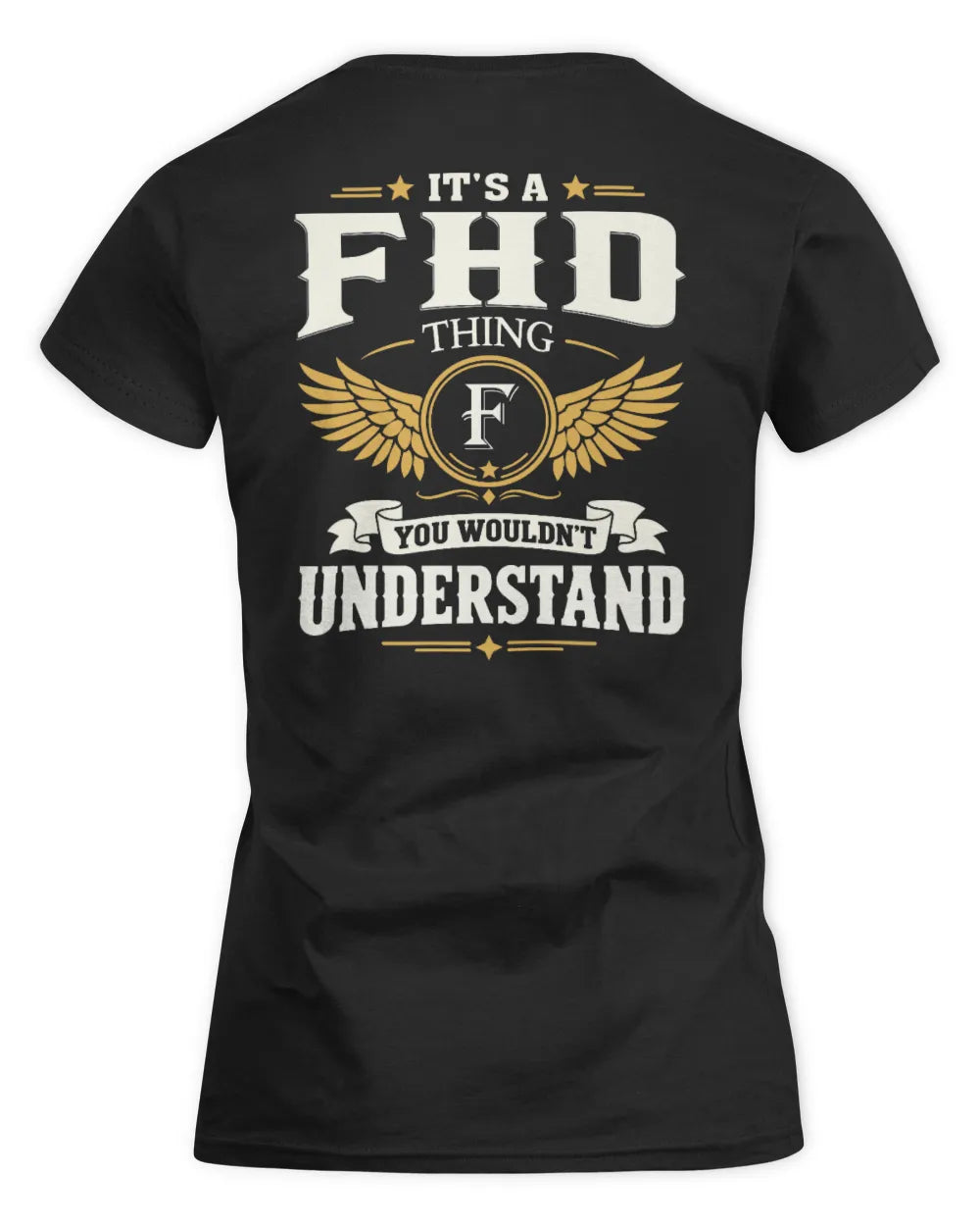 FHD KT06-M008 It’s a [NAME] Thing – You Wouldn’t Understand | Personalized Vintage T-Shirt - Women's Standard T-Shirt - Black