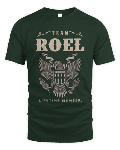 ROEL TP06-K82 – Personalized Classic Style Apparel “Team NAME Lifetime Member” - Unisex Standard T-Shirt - Forest Green