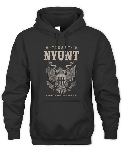 NYUNT TP06-K82 – Personalized Classic Style Apparel “Team NAME Lifetime Member” - Unisex Hoodie - Black