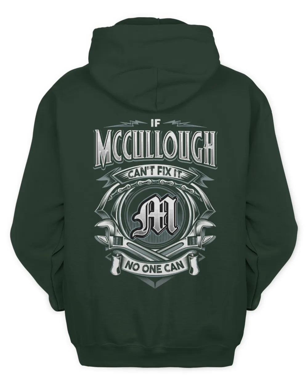 MCCULLOUGH AP81-K4-626 - Personalized Ahmed Quote Apparel “If Ahmed Can't Fix It, No One Can” - Unisex Hoodie - Forest Green