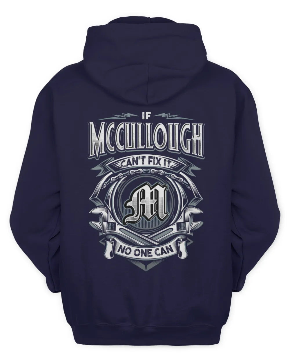 MCCULLOUGH AP81-K4-626 - Personalized Ahmed Quote Apparel “If Ahmed Can't Fix It, No One Can” - Unisex Hoodie - Navy