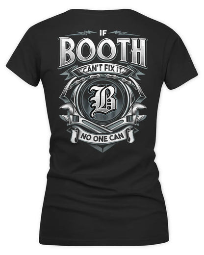 BOOTH AP81-K4-626 - Personalized Ahmed Quote Apparel “If Ahmed Can't Fix It, No One Can” - Women's V-Neck T-Shirt - Black