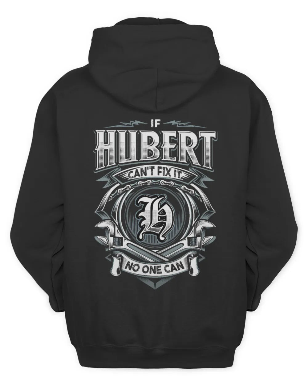 HUBERT AP81-K4-626 - Personalized Ahmed Quote Apparel “If Ahmed Can't Fix It, No One Can” - Unisex Hoodie - Black