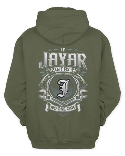 JAYAR AP81-K4-626 - Personalized Ahmed Quote Apparel “If Ahmed Can't Fix It, No One Can” - Unisex Hoodie - Military Green