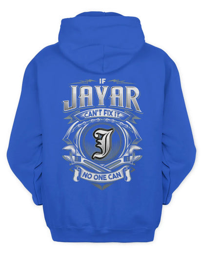 JAYAR AP81-K4-626 - Personalized Ahmed Quote Apparel “If Ahmed Can't Fix It, No One Can” - Unisex Hoodie - Royal