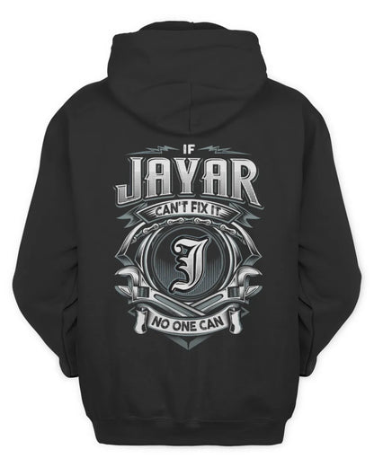 JAYAR AP81-K4-626 - Personalized Ahmed Quote Apparel “If Ahmed Can't Fix It, No One Can” - Unisex Hoodie - Black