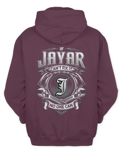 JAYAR AP81-K4-626 - Personalized Ahmed Quote Apparel “If Ahmed Can't Fix It, No One Can” - Unisex Hoodie - Maroon