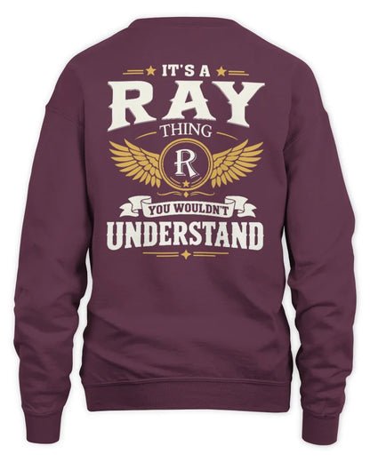 RAY KT06-M008 It’s a [NAME] Thing – You Wouldn’t Understand | Personalized Vintage T-Shirt - Unisex Sweatshirt - Maroon