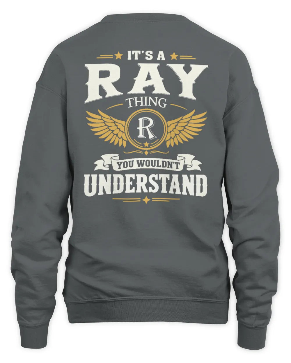 RAY KT06-M008 It’s a [NAME] Thing – You Wouldn’t Understand | Personalized Vintage T-Shirt - Unisex Sweatshirt - Charcoal