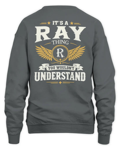 RAY KT06-M008 It’s a [NAME] Thing – You Wouldn’t Understand | Personalized Vintage T-Shirt - Unisex Sweatshirt - Charcoal