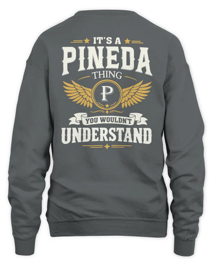 PINEDA KT06-M008 It’s a [NAME] Thing – You Wouldn’t Understand | Personalized Vintage T-Shirt - Unisex Sweatshirt - Charcoal