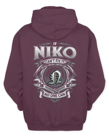 NIKO AP81-K4-626 - Personalized Ahmed Quote Apparel “If Ahmed Can't Fix It, No One Can” - Unisex Hoodie - Maroon