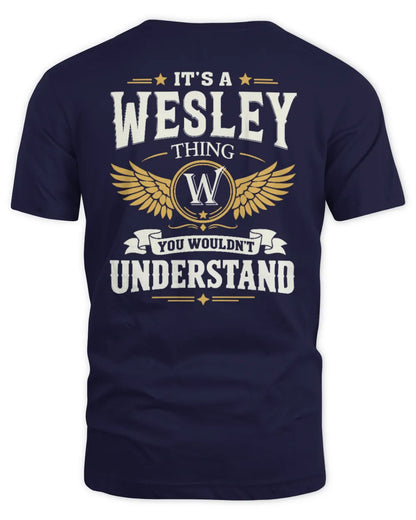 WESLEY KT06-M008 It’s a [NAME] Thing – You Wouldn’t Understand | Personalized Vintage T-Shirt - Unisex Standard T-Shirt - Navy