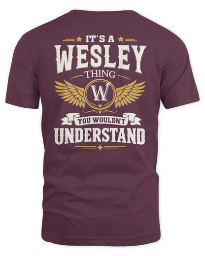 WESLEY KT06-M008 It’s a [NAME] Thing – You Wouldn’t Understand | Personalized Vintage T-Shirt - Unisex Standard T-Shirt - Maroon