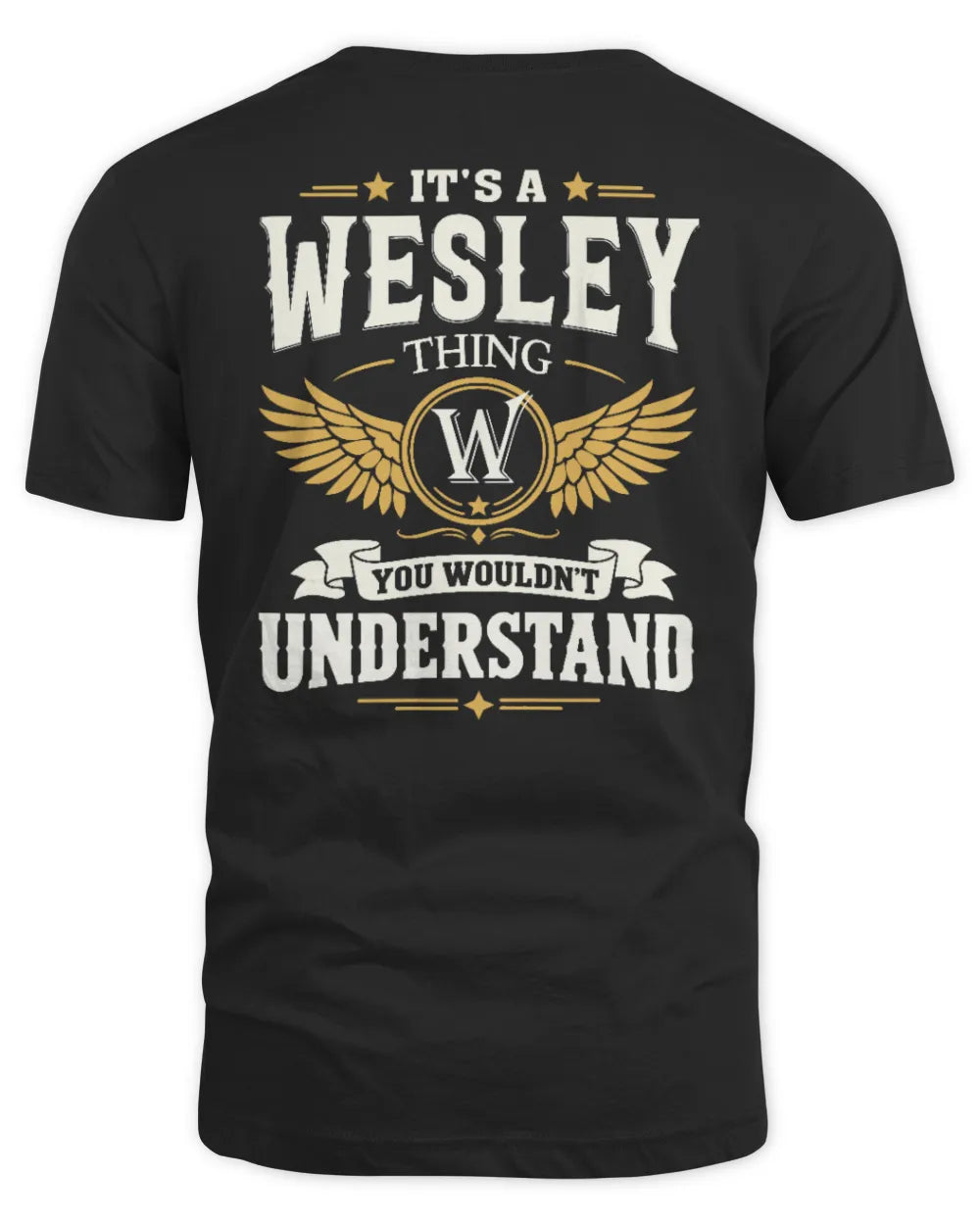 WESLEY KT06-M008 It’s a [NAME] Thing – You Wouldn’t Understand | Personalized Vintage T-Shirt - Unisex Standard T-Shirt - Black