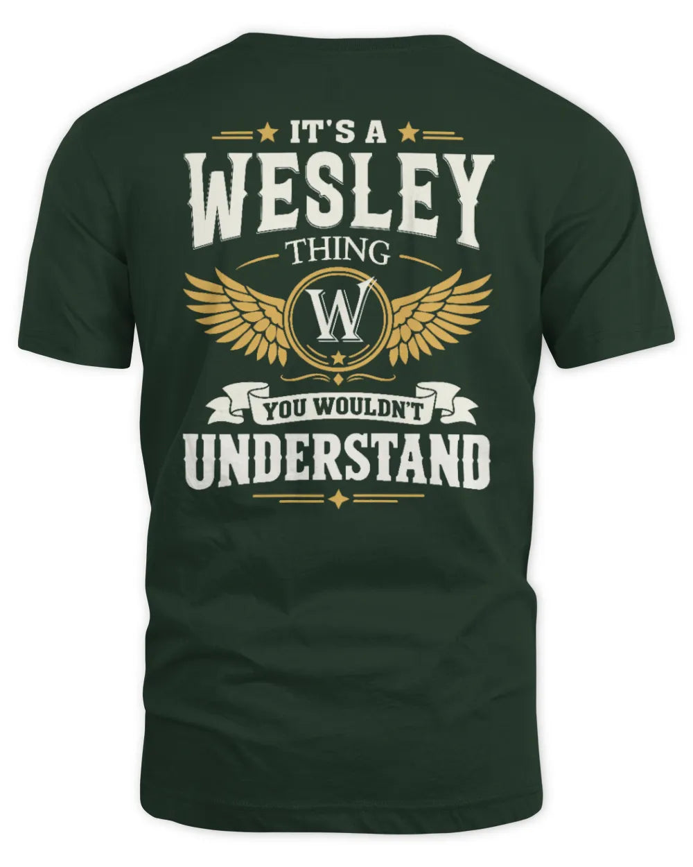 WESLEY KT06-M008 It’s a [NAME] Thing – You Wouldn’t Understand | Personalized Vintage T-Shirt - Unisex Standard T-Shirt - Forest Green