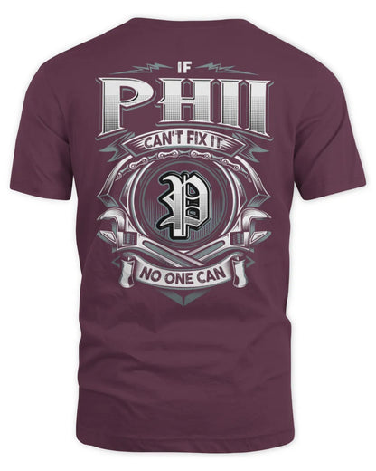 PHII AP81-K4-626 - Personalized Ahmed Quote Apparel “If Ahmed Can't Fix It, No One Can” - Unisex Standard T-Shirt - Maroon