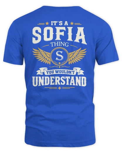 SOFIA KT06-M008 It’s a [NAME] Thing – You Wouldn’t Understand | Personalized Vintage T-Shirt - Unisex Standard T-Shirt - Royal