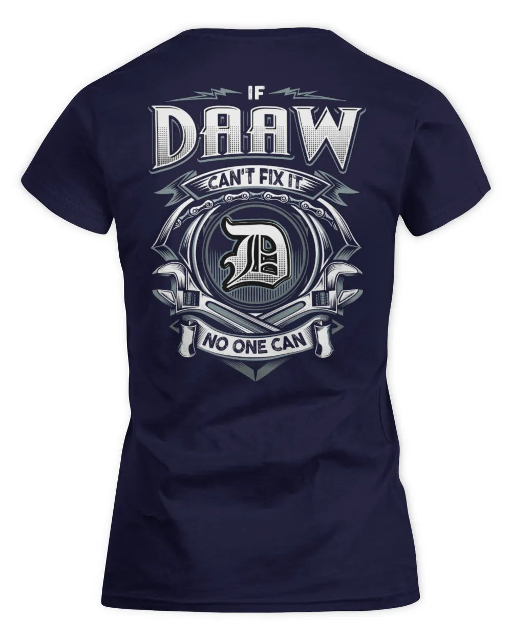 DAAW AP81-K4-626 - Personalized Ahmed Quote Apparel “If Ahmed Can't Fix It, No One Can” - Women's Standard T-Shirt - Navy