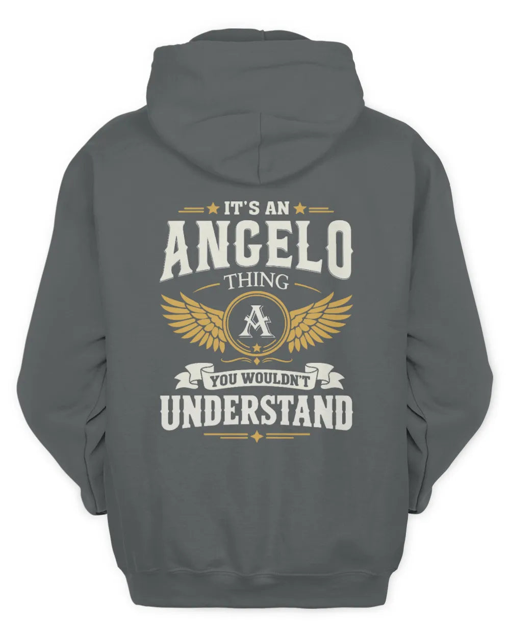 ANGELO KT06-M008 It’s a [NAME] Thing – You Wouldn’t Understand | Personalized Vintage T-Shirt - Unisex Hoodie - Charcoal