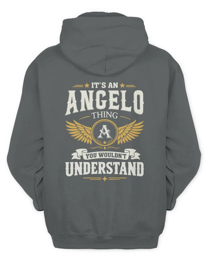 ANGELO KT06-M008 It’s a [NAME] Thing – You Wouldn’t Understand | Personalized Vintage T-Shirt - Unisex Hoodie - Charcoal