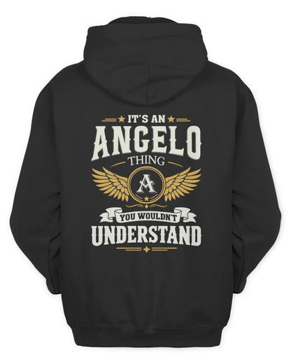 ANGELO KT06-M008 It’s a [NAME] Thing – You Wouldn’t Understand | Personalized Vintage T-Shirt - Unisex Hoodie - Black